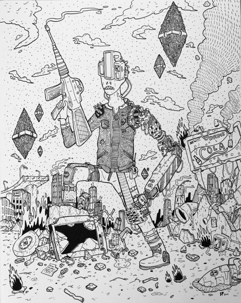 soldier artwork by Hunter Freese