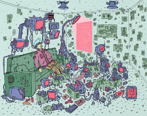 v r chillin artwork by hunter freese